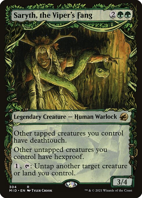 Saryth, the Viper's Fang (Showcase) (MID 304) [Innistrad: Midnight Hunt]