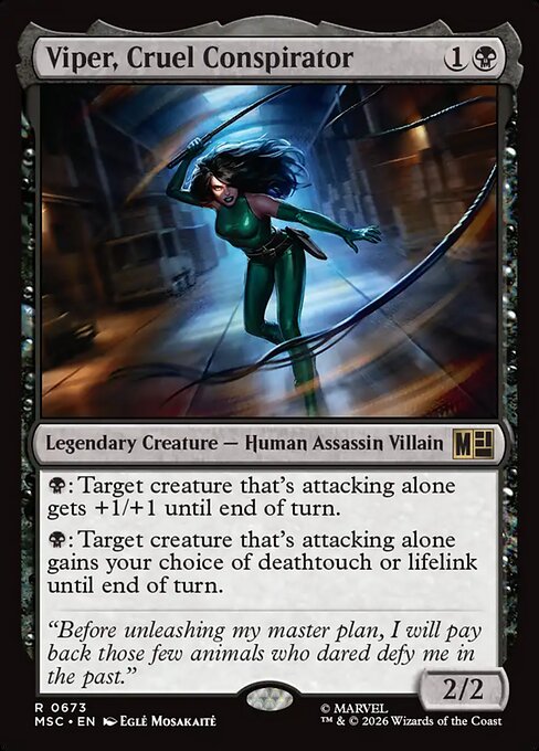 Viper, Cruel Conspirator (MSC 673) [Marvel Super Heroes Commander]