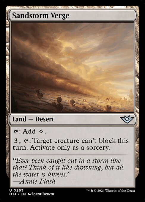 Sandstorm Verge (OTJ 263) [Outlaws of Thunder Junction]