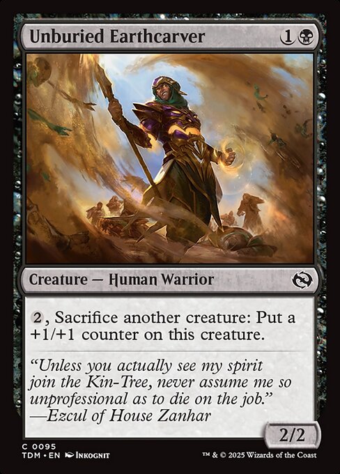 Unburied Earthcarver (TDM 95) [Tarkir: Dragonstorm]