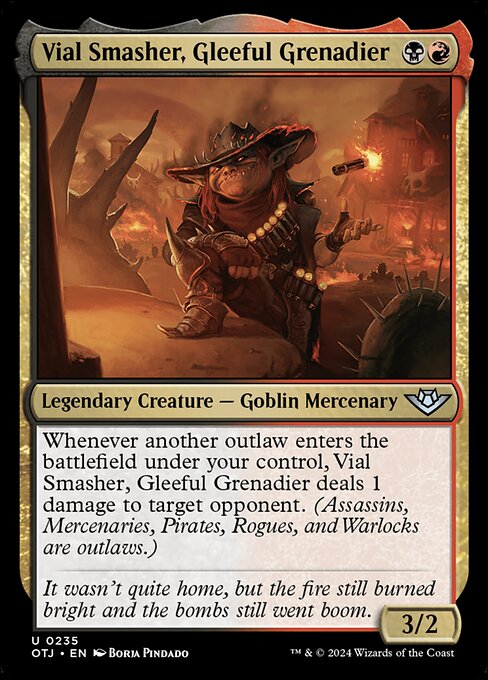 Vial Smasher, Gleeful Grenadier (OTJ 235) [Outlaws of Thunder Junction]