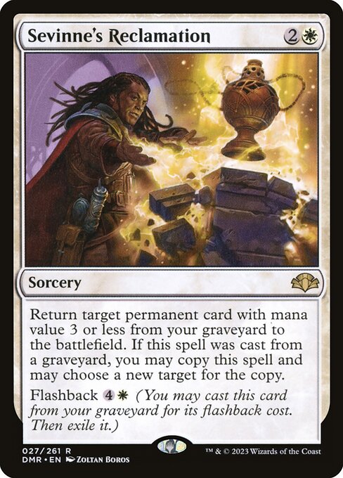 Sevinne's Reclamation (DMR 27) [Dominaria Remastered]