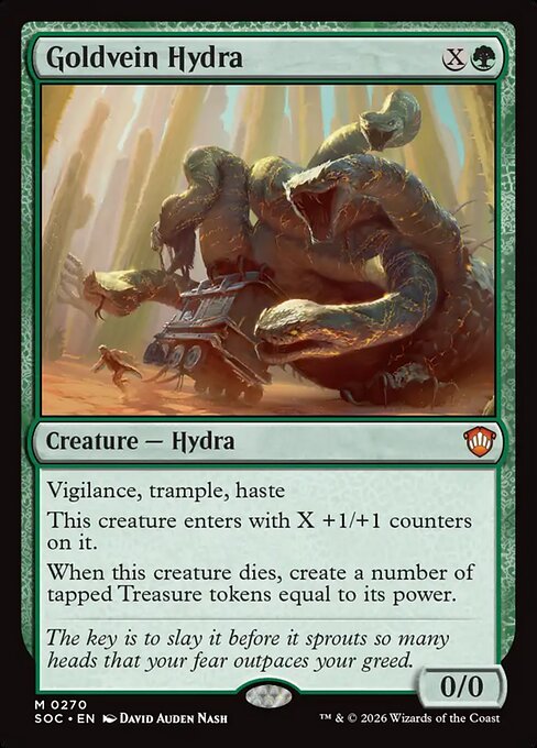 Goldvein Hydra (SOC 270) [Secrets of Strixhaven Commander]
