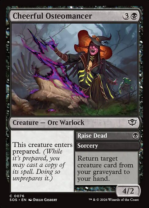Cheerful Osteomancer // Raise Dead (SOS 76) [Secrets of Strixhaven]