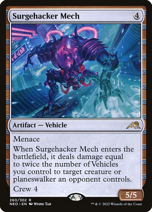 Surgehacker Mech (NEO 260) [Kamigawa: Neon Dynasty]