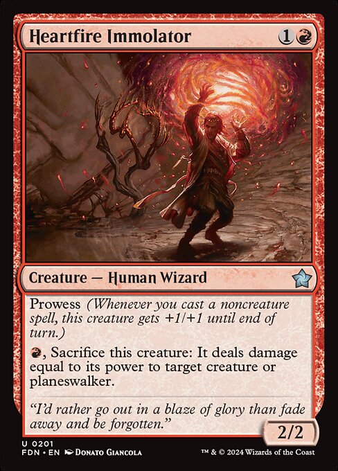 Heartfire Immolator (FDN 201) [Foundations]
