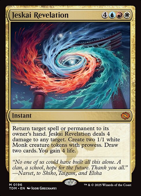 Jeskai Revelation (TDM 196) [Tarkir: Dragonstorm]