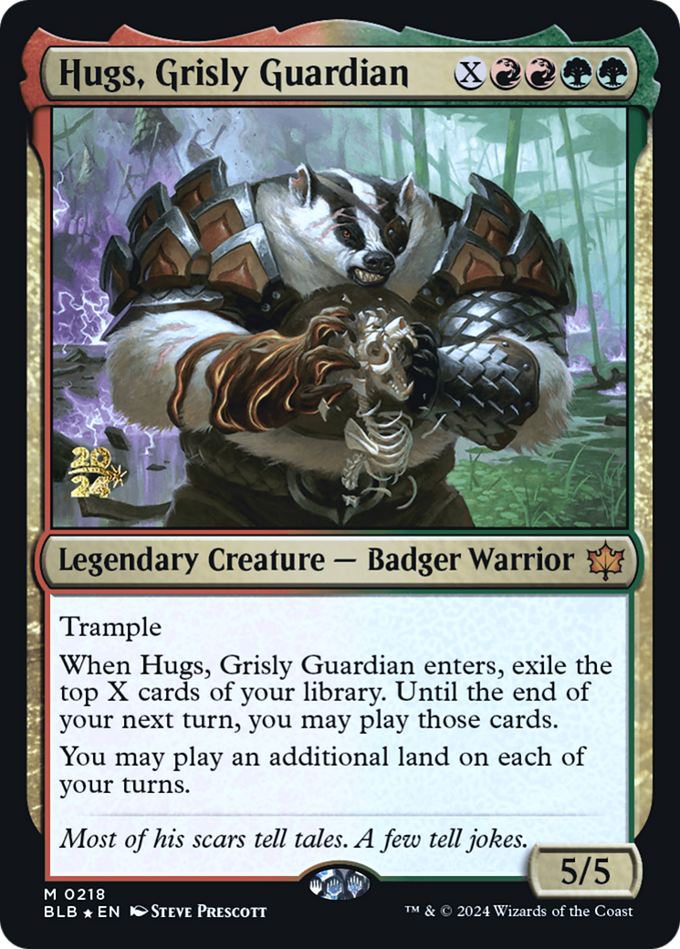 Hugs, Grisly Guardian [Bloomburrow Prerelease Promos]