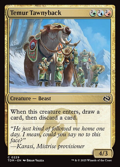 Temur Tawnyback (TDM 229) [Tarkir: Dragonstorm]