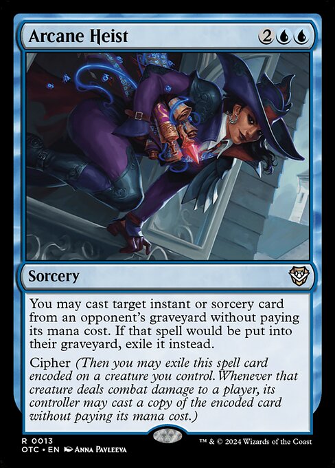 Arcane Heist (OTC 13) [Outlaws of Thunder Junction Commander]