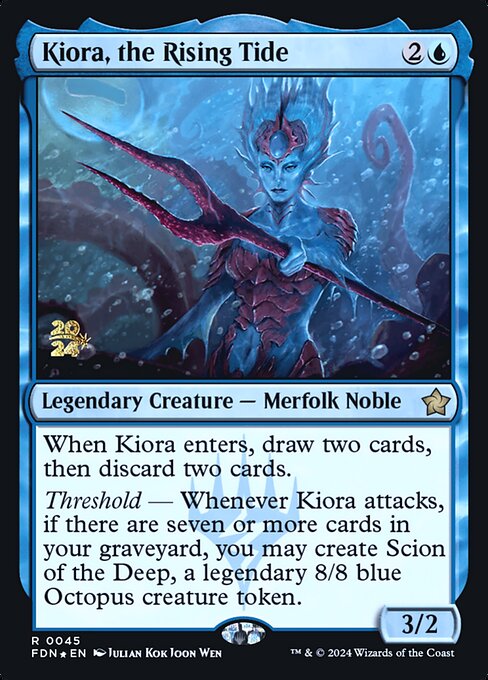 Kiora, the Rising Tide (PFDN 45s) [Foundations Promos]