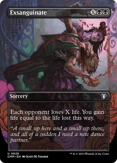 Exsanguinate (Borderless) (CMM 638) [Commander Masters]