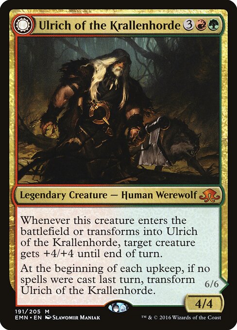 Ulrich of the Krallenhorde // Ulrich, Uncontested Alpha (EMN 191) [Eldritch Moon]