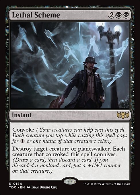 Lethal Scheme (TDC 184) [Tarkir: Dragonstorm Commander]