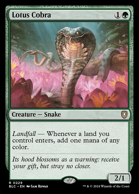 Lotus Cobra (BLC 229) [Bloomburrow Commander]
