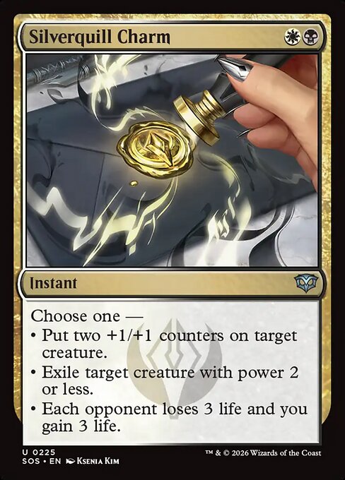Silverquill Charm (SOS 225) [Secrets of Strixhaven]