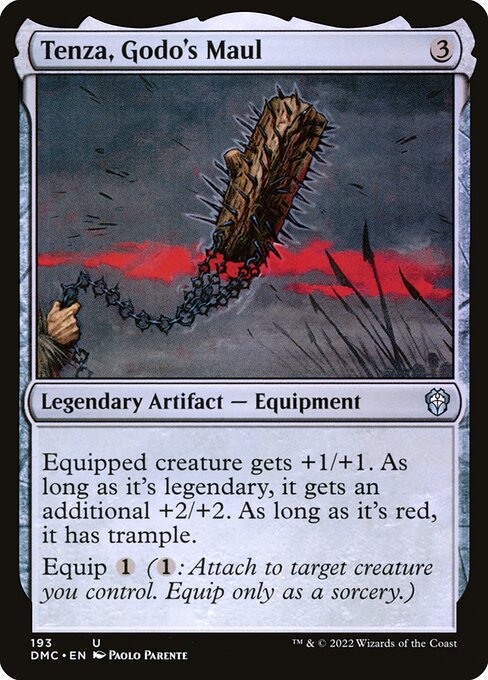 Tenza, Godo's Maul (DMC 193) [Dominaria United Commander]