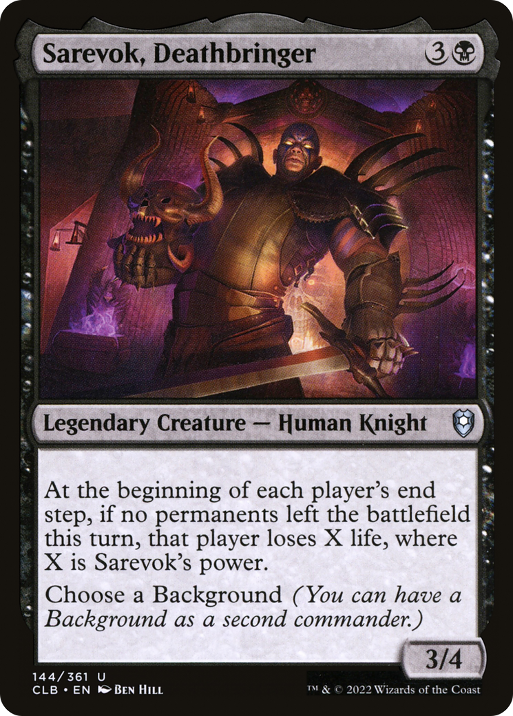 Sarevok, Deathbringer [Commander Legends: Battle for Baldur's Gate]