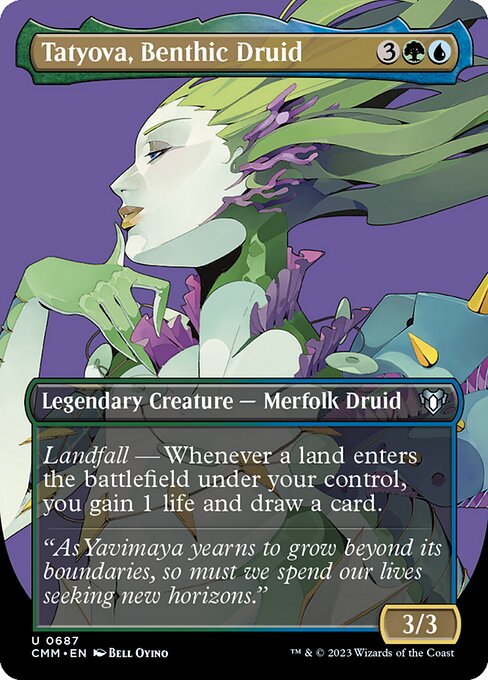 Tatyova, Benthic Druid (Borderless) (CMM 687) [Commander Masters]