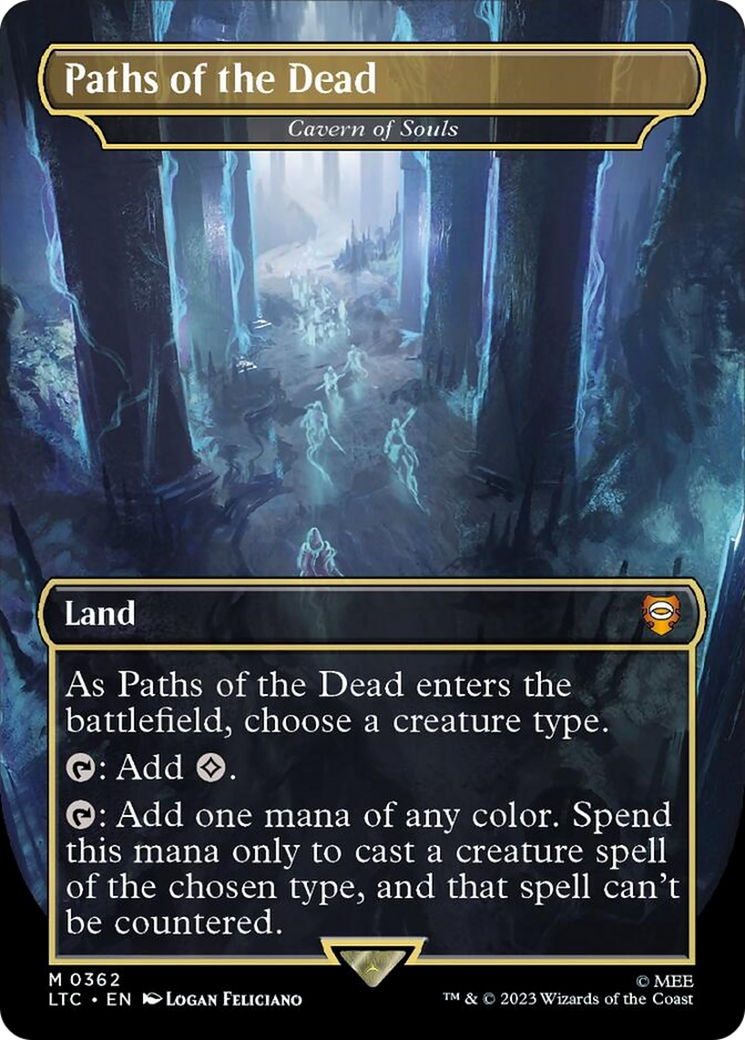 Paths of the Dead - Cavern of Souls (Borderless) [The Lord of the Rings: Tales of Middle-Earth Commander]