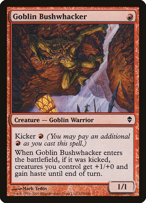 Goblin Bushwhacker (ZEN 125) [Zendikar]