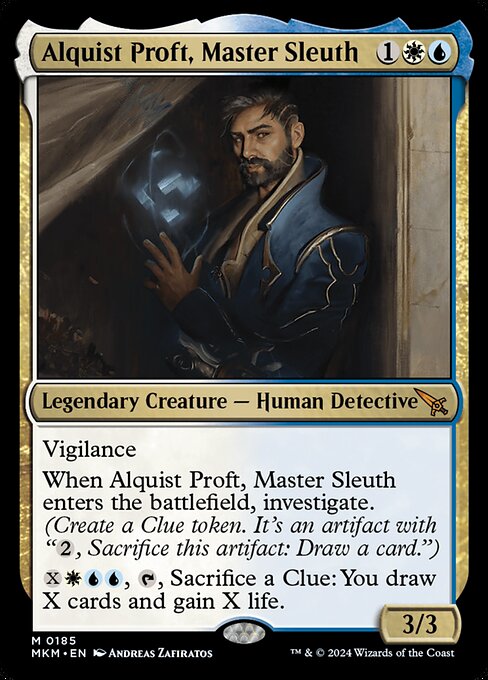 Alquist Proft, Master Sleuth (MKM 185) [Murders at Karlov Manor]