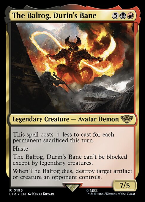 The Balrog, Durin's Bane (LTR 195) [The Lord of the Rings: Tales of Middle-earth]