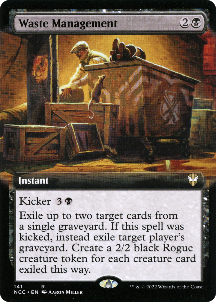 Waste Management (Extended Art) [Streets of New Capenna Commander]