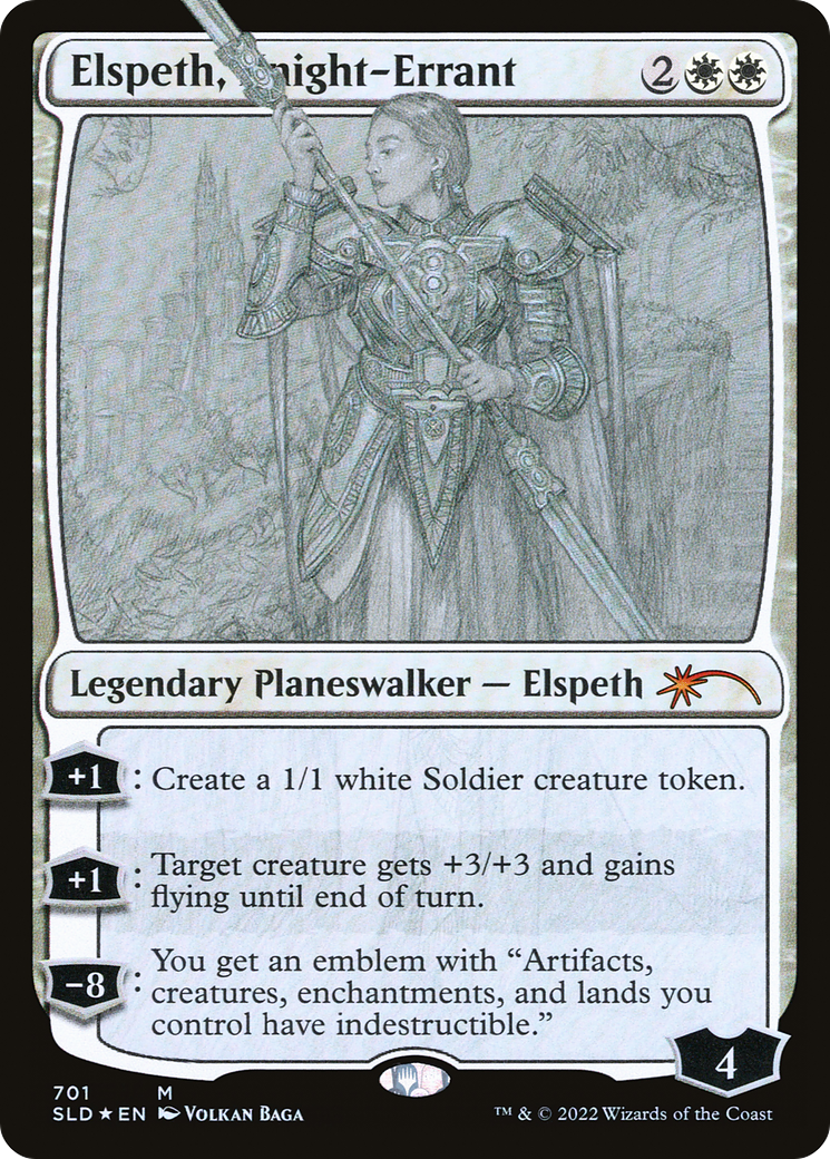 Elspeth, Knight-Errant (Sketch) [Secret Lair Drop Promos]