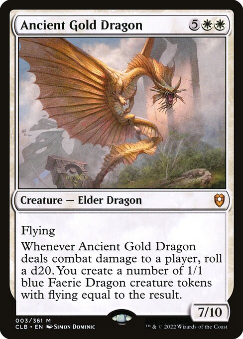 Ancient Gold Dragon (CLB 3) [Commander Legends: Battle for Baldur's Gate]