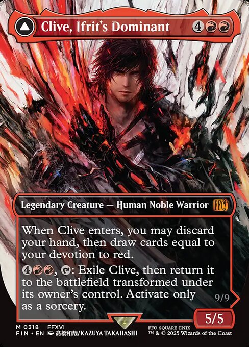 Clive, Ifrit's Dominant // Ifrit, Warden of Inferno (FIN 318) [Final Fantasy]