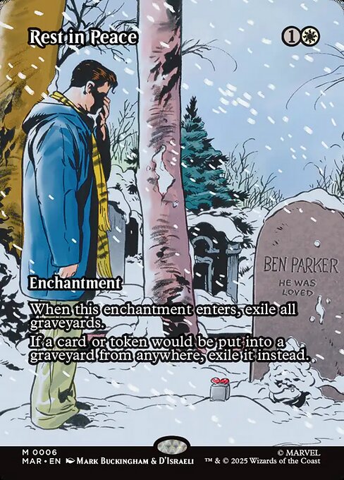Rest in Peace (Borderless · Full Art) (MAR 6) [Marvel Universe]