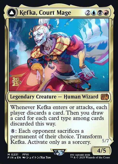 Kefka, Court Mage // Kefka, Ruler of Ruin (PFIN 231s) [Final Fantasy Promos]