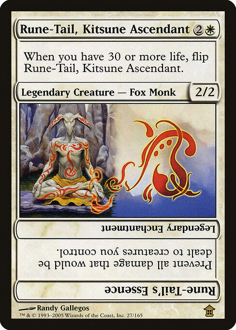 Rune-Tail, Kitsune Ascendant // Rune-Tail's Essence (SOK 27) [Saviors of Kamigawa]