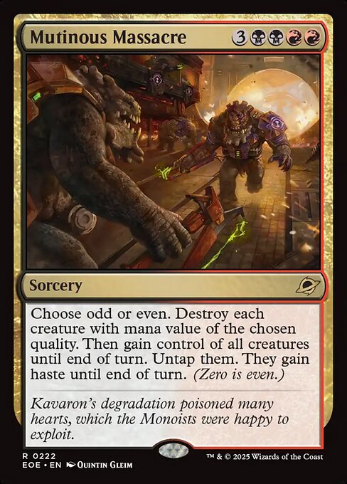 Mutinous Massacre (EOE 222) [Edge of Eternities]