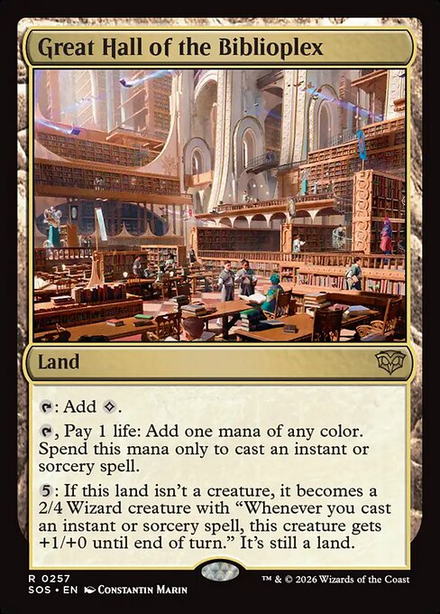 Great Hall of the Biblioplex (SOS 257) [Secrets of Strixhaven]
