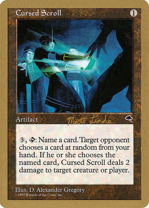 Cursed Scroll (WC99 ml281) [World Championship Decks 1999]