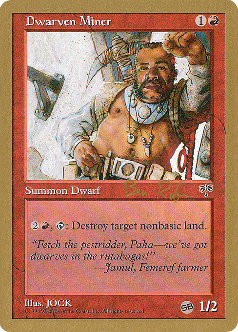 Dwarven Miner (WC98 br169sb) [World Championship Decks 1998]