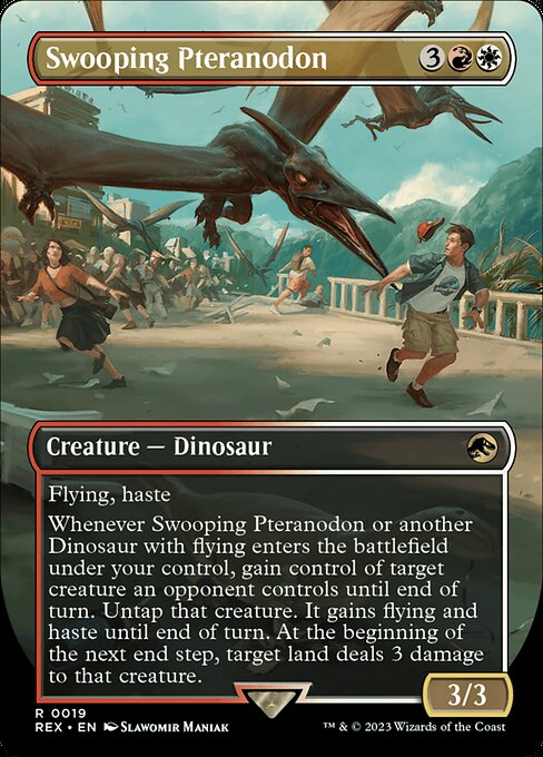 Swooping Pteranodon (Borderless · Full Art) (REX 19) [Jurassic World Collection]