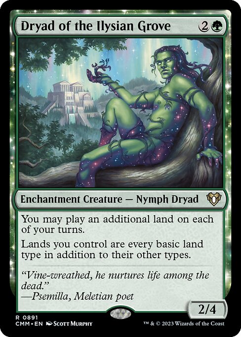 Dryad of the Ilysian Grove (CMM 891) [Commander Masters]