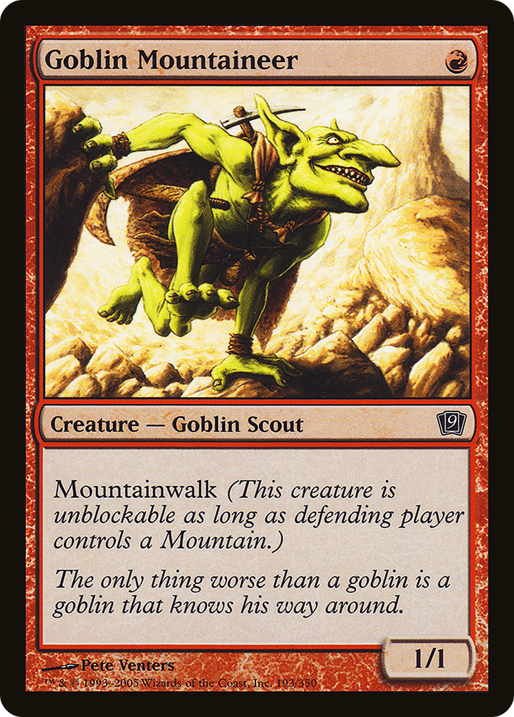 Goblin Mountaineer [Ninth Edition]