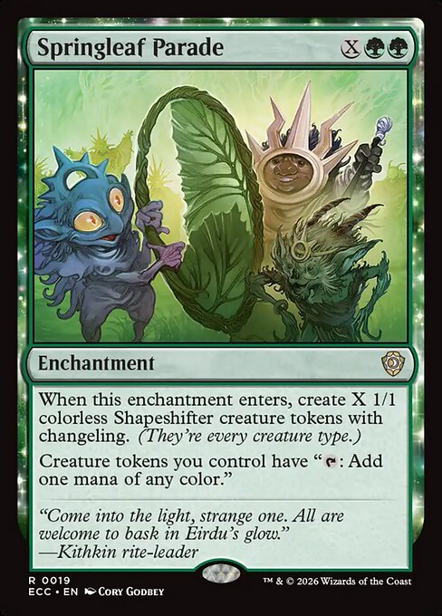 Springleaf Parade (ECC 19) [Lorwyn Eclipsed Commander]