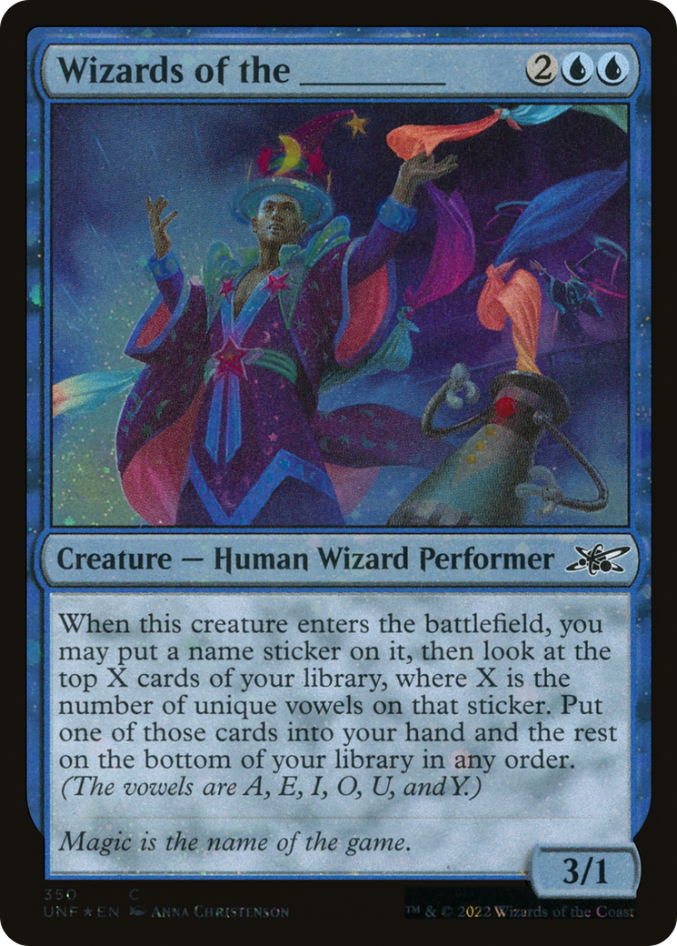 Wizards of the _____ (Galaxy Foil) [Unfinity]