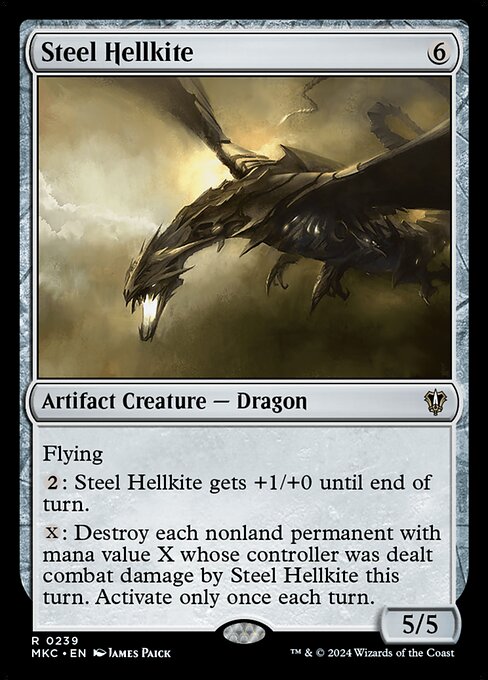 Steel Hellkite (MKC 239) [Murders at Karlov Manor Commander]