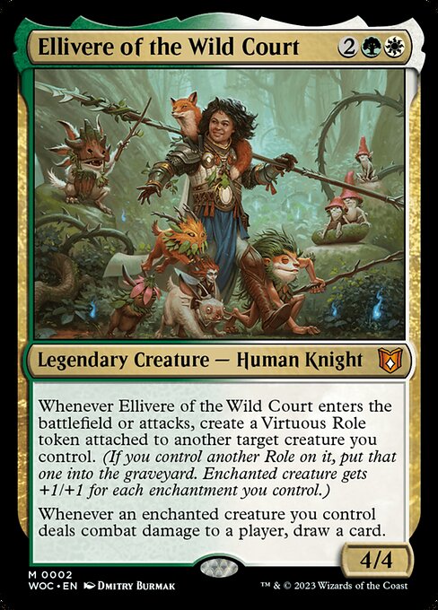 Ellivere of the Wild Court (WOC 2) [Wilds of Eldraine Commander]