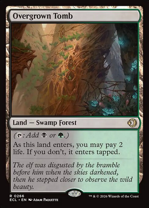 Overgrown Tomb (ECL 266) [Lorwyn Eclipsed]