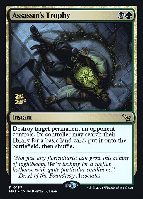 Assassin's Trophy (PMKM 187s) [Murders at Karlov Manor Promos]