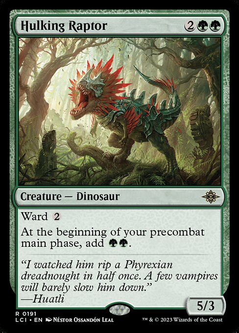 Hulking Raptor (LCI 191) [The Lost Caverns of Ixalan]