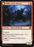 Vildin-Pack Outcast // Dronepack Kindred [Eldritch Moon]