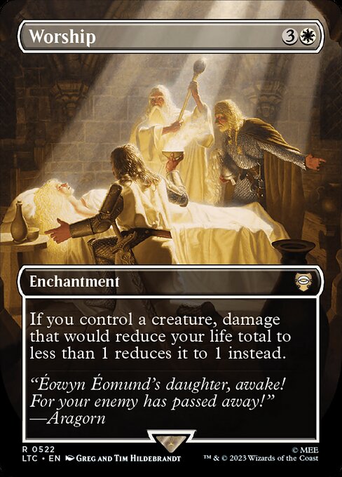 Worship (Borderless) (LTC 522) [Tales of Middle-earth Commander]